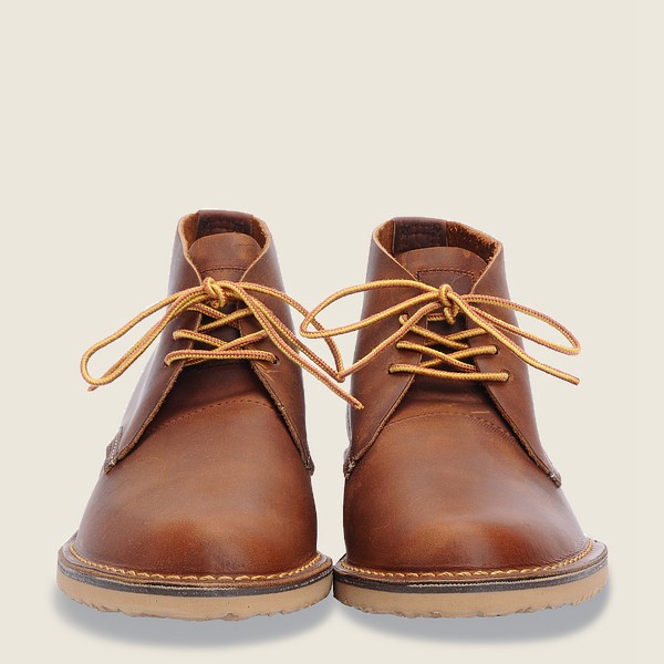 Heritage Sko Herre - Red Wing Weekender - Chukkar Rough & Tough Læder - Brune - MBLZOV-175